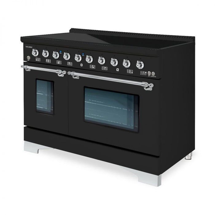 HALLMAN Classico 48-inch Induction Range with Chrome Trim - HCLIR48CM