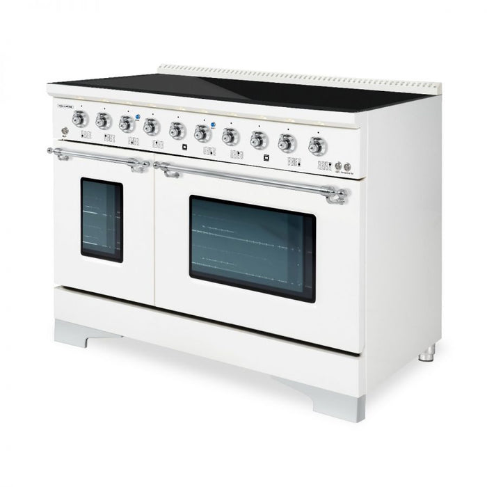 HALLMAN Classico 48-inch Induction Range with Chrome Trim - HCLIR48CM