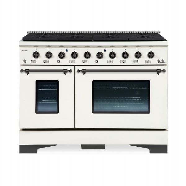 HALLMAN Classico Series 48" Gas Freestanding Range with Bronze Trim - HCLRG48BZ