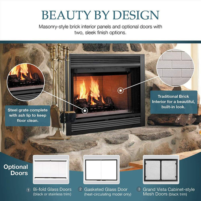 Majestic 36" Radiant Fireplace - SA36