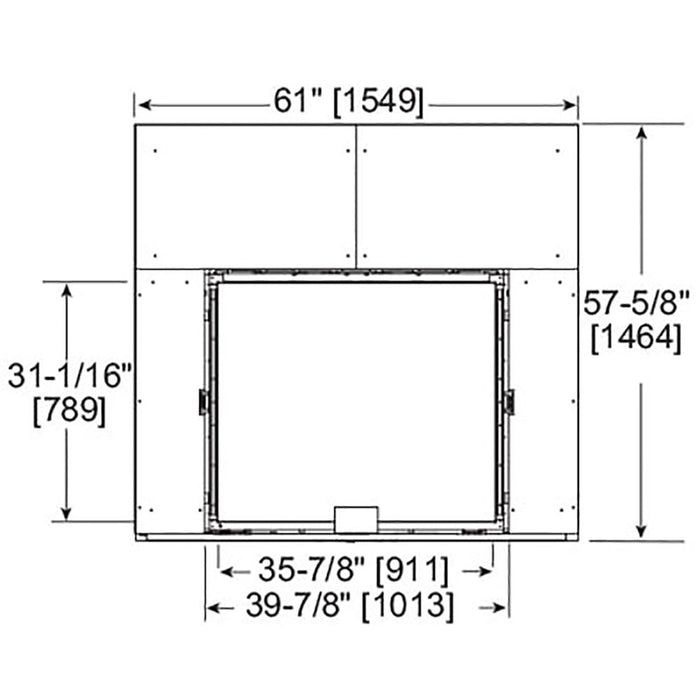 Majestic Marquis II 36" Top, Direct Vent Fireplace With IntelliFire Touch ignition (NG)