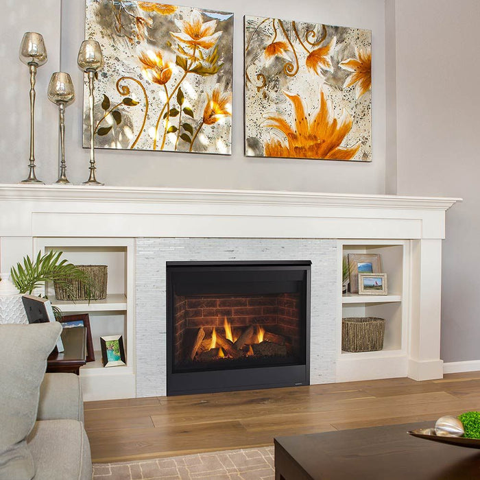 Majestic Quartz 42" Top/Rear Direct Vent Fireplace With IntelliFire Touch Ignition - QUARTZ42IFT