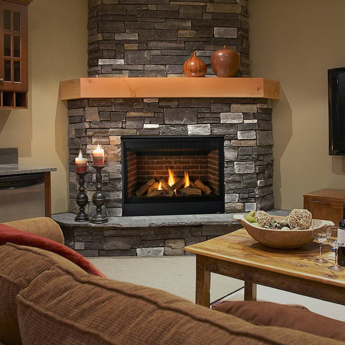 Majestic Quartz 42" Top/Rear Direct Vent Fireplace With IntelliFire Touch Ignition - QUARTZ42IFT