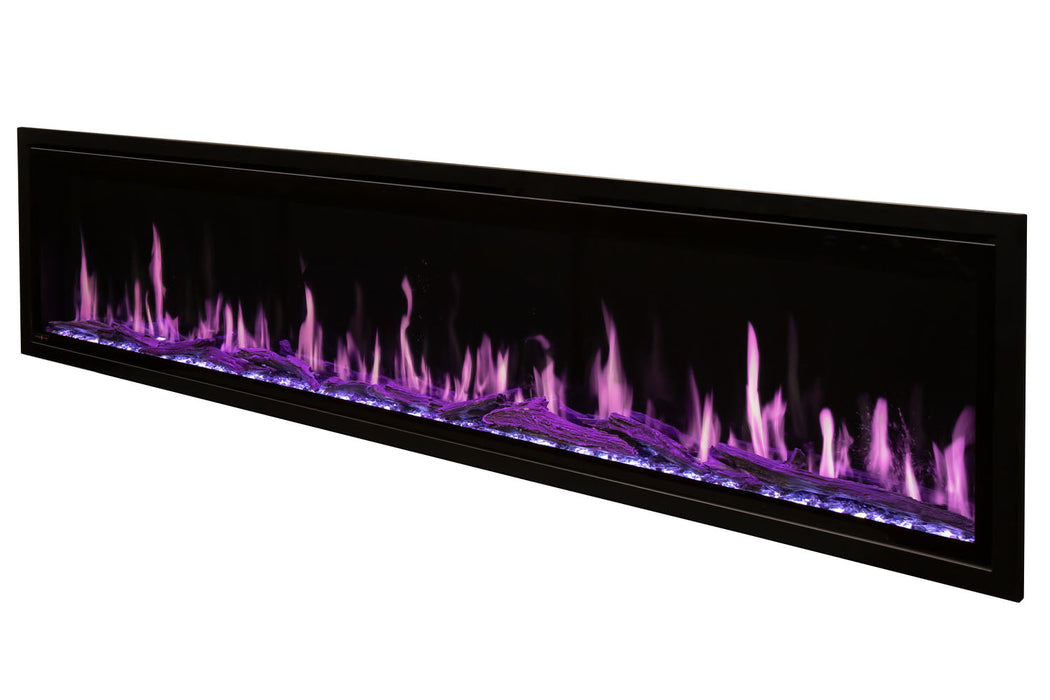 Modern Flames Orion Slim 60" Heliovision Virtual Recessed / Wall Mount Electric Fireplace