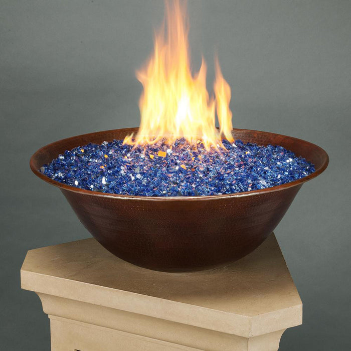 Campana Moreno 31" W Round Copper Fire Bowl - MORENO-CAMPANA-3111 by Starfire Designs