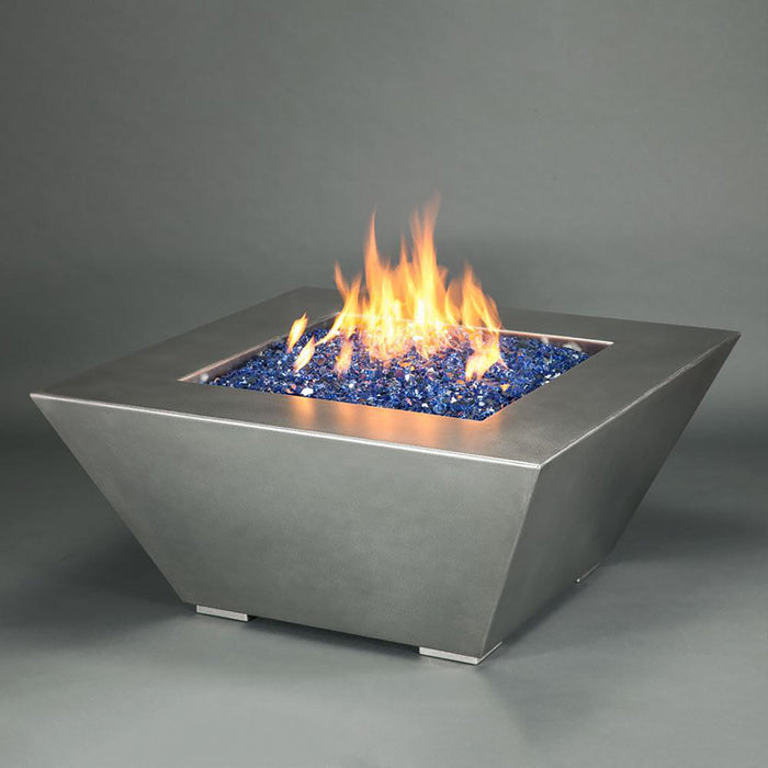 Starfire Designs Stainless Steel Edge Gas Fire Pit with Slide Out LPT Drawer