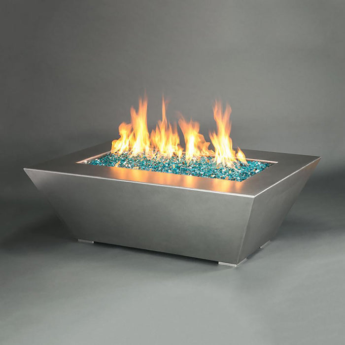 Starfire Designs Stainless Steel Edge Gas Fire Pit with Slide Out LPT Drawer