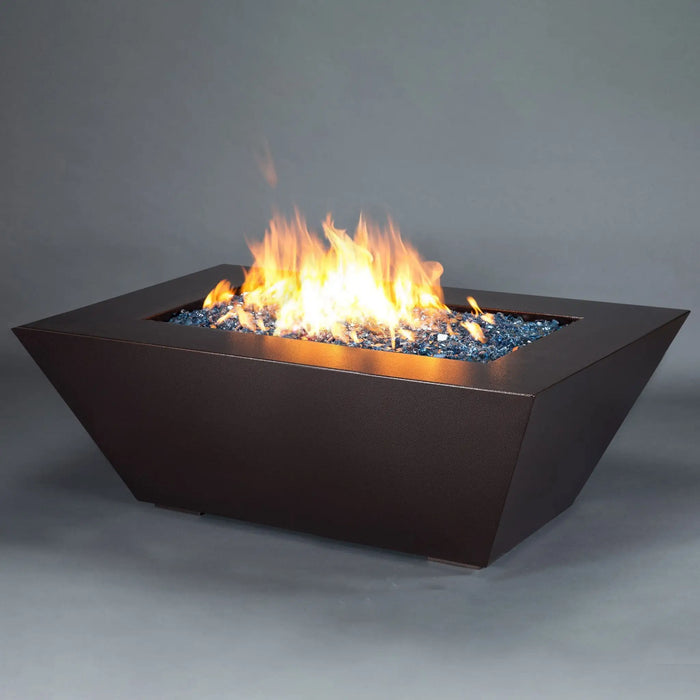 Starfire Designs Steel Mill Gas Fire Pit with Slide Out LPT Drawer