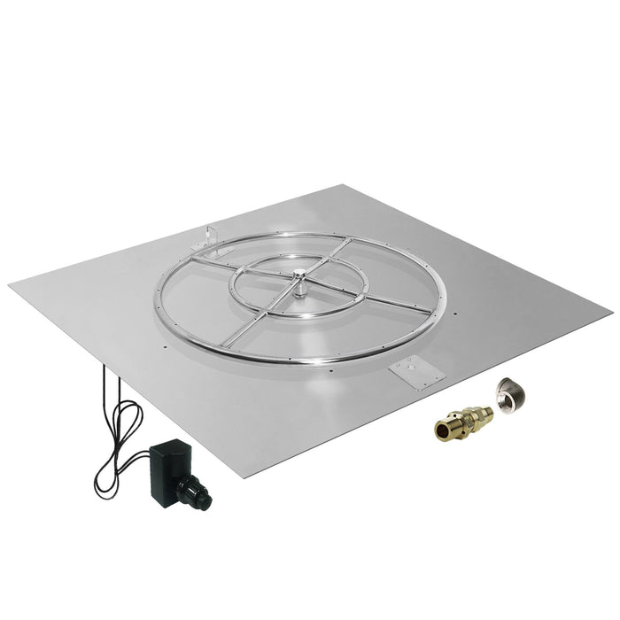 Starfire Designs Square Fire Pit Burner Kit - Spark Ignition