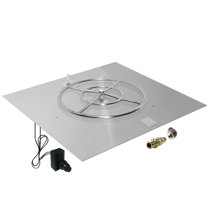 Starfire Designs Square Fire Pit Burner Kit - Spark Ignition