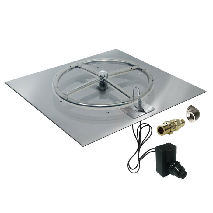 Starfire Designs Square Fire Pit Burner Kit - Spark Ignition