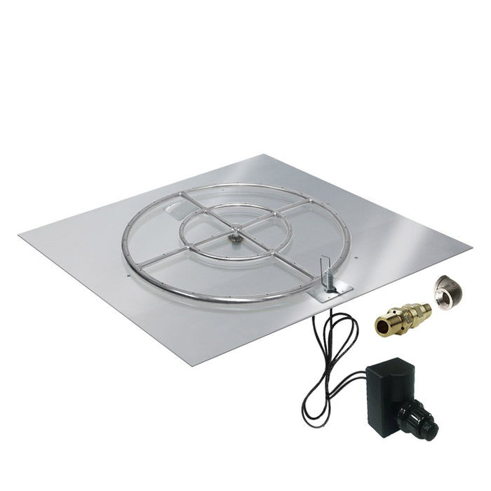 Starfire Designs Square Fire Pit Burner Kit - Spark Ignition