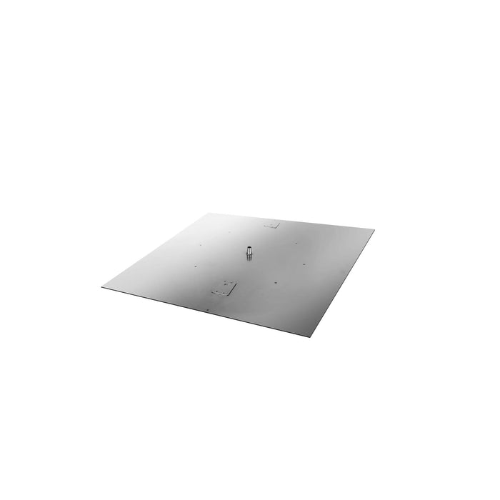 36" - 48" Stainless Steel Square Burner Pan - High Capacity