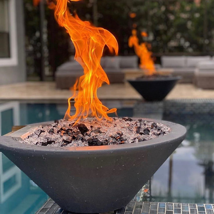 The Outdoor Plus Cazo Fire Bowl | GFRC Concrete The Outdoor Plus