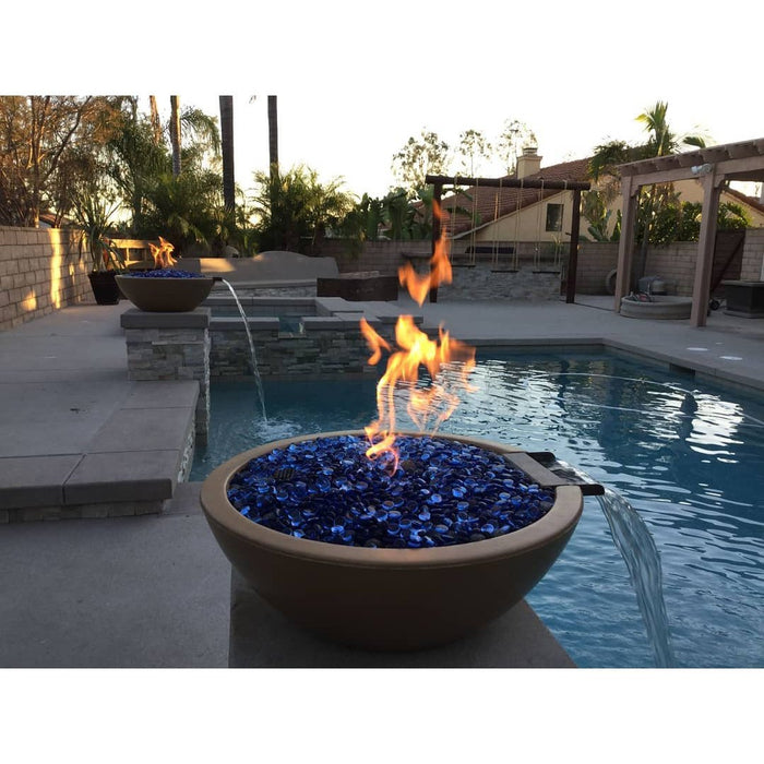 The Outdoor Plus Sedona Fire & Water Bowl | GFRC Concrete