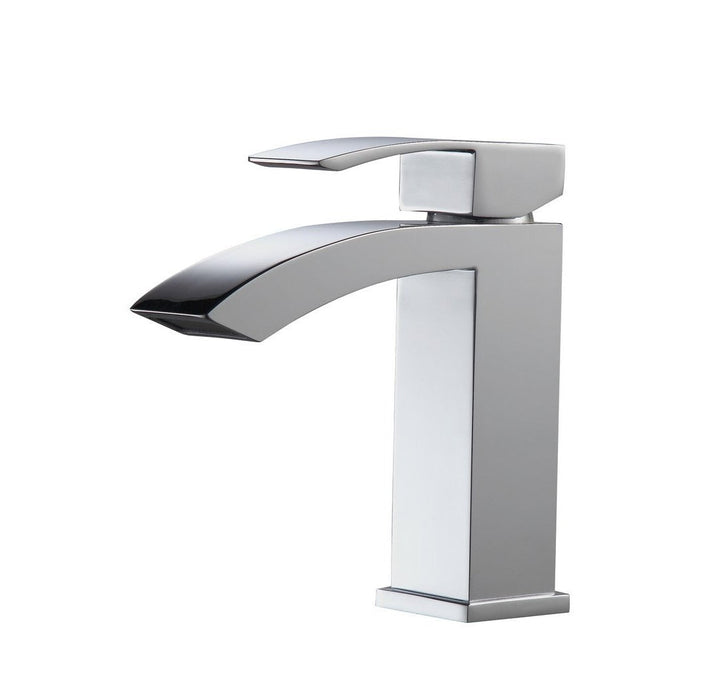 KubeBath Aqua Balzo Chrome Single Lever Wide Spread Bathroom Vanity Faucet