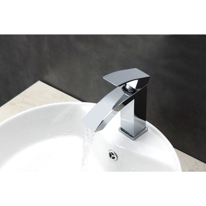 KubeBath Aqua Balzo Chrome Single Lever Wide Spread Bathroom Vanity Faucet