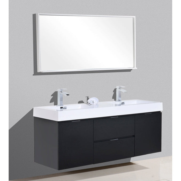 KubeBath Bliss 60" Free Standing Modern Bathroom Vanity