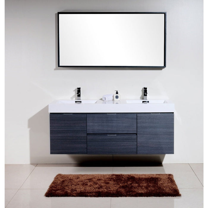 KubeBath Bliss 60" Free Standing Modern Bathroom Vanity