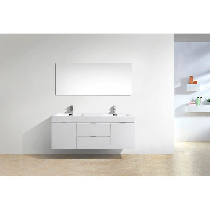 KubeBath Bliss 60" Free Standing Modern Bathroom Vanity