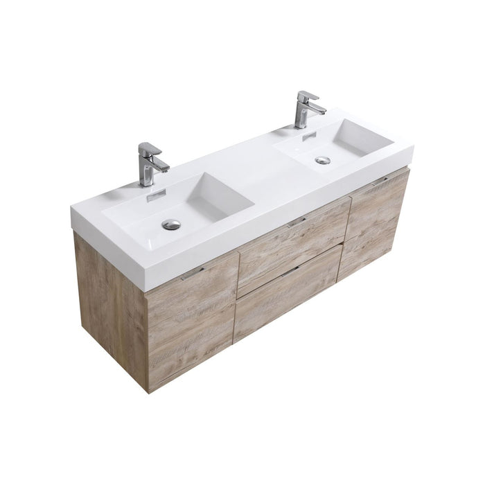 KubeBath Bliss 60" Free Standing Modern Bathroom Vanity