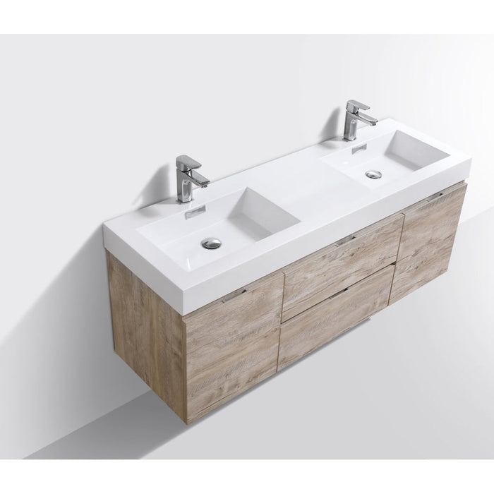 KubeBath Bliss 60" Free Standing Modern Bathroom Vanity