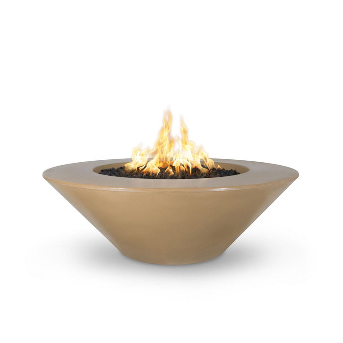 The Outdoor Plus Cazo Fire Pit Wide Ledge | GFRC Concrete | Metal Powder Coat