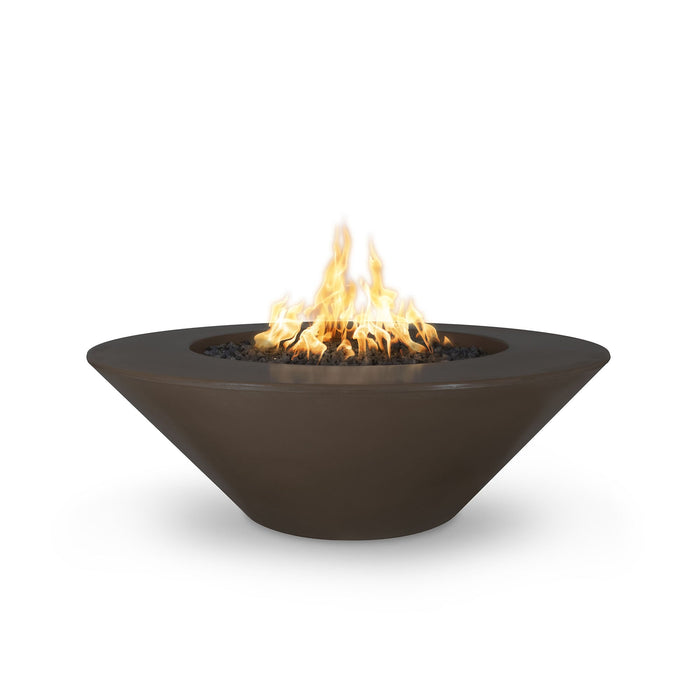 The Outdoor Plus Cazo 60" Fire Pit  Wide Ledge Powder Coated | Match Lit with Flame Sense