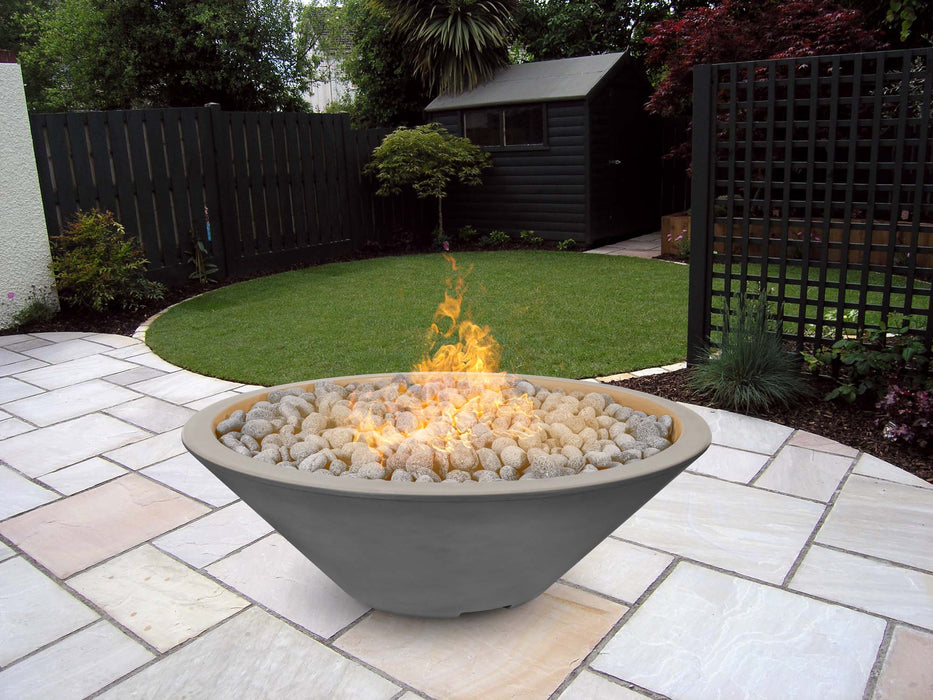 The Outdoor Plus Cazo 60" Fire Pit Narrow Ledge Powder Coated | Match Lit