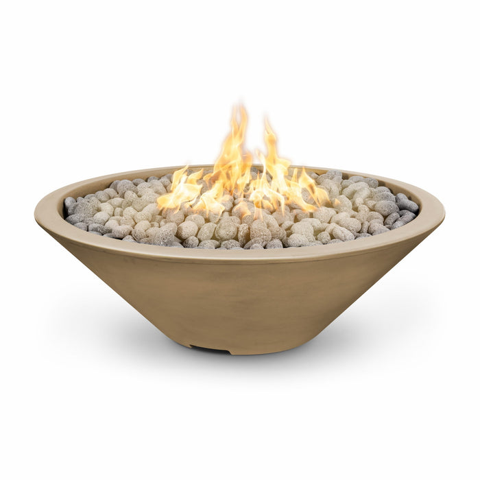 The Outdoor Plus Cazo 48" Fire Pit Narrow Ledge Powder Coated | Plug & Play Electronic Ignition