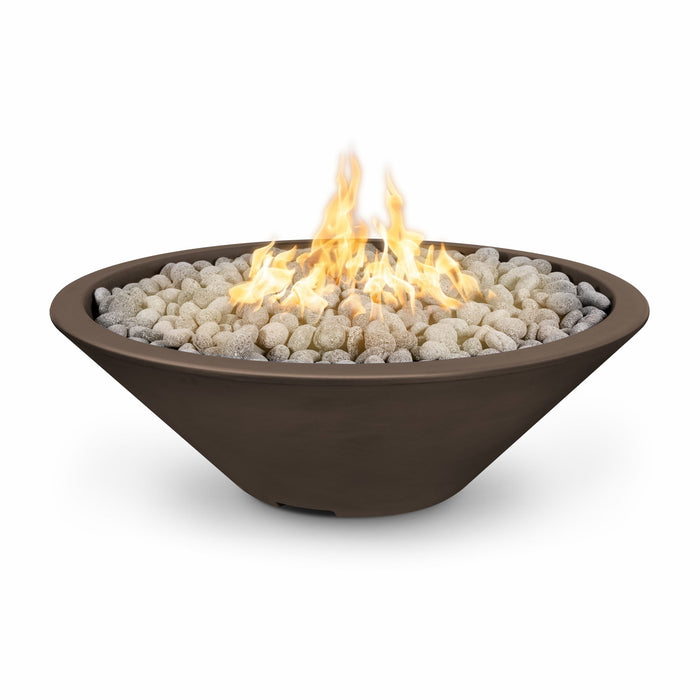 The Outdoor Plus Cazo 48" Fire Pit Narrow Ledge Powder Coated | Plug & Play Electronic Ignition