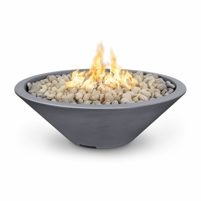 The Outdoor Plus Cazo 48" Fire Pit Narrow Ledge Powder Coated | Plug & Play Electronic Ignition