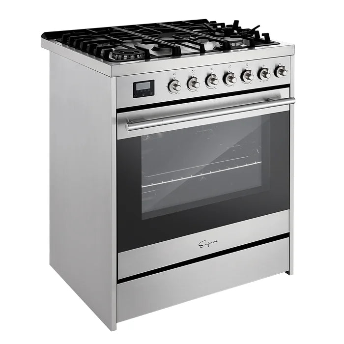 Empava 30" Freestanding Single Oven Gas Range with 4 Burners - 5 cu.ft, EMPV-30GR06