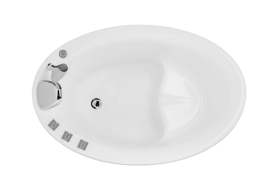 Empava 48" Freestanding Air Massage Japanese-Style Bathtub with Reversible Drain (EMPV-48JT011)