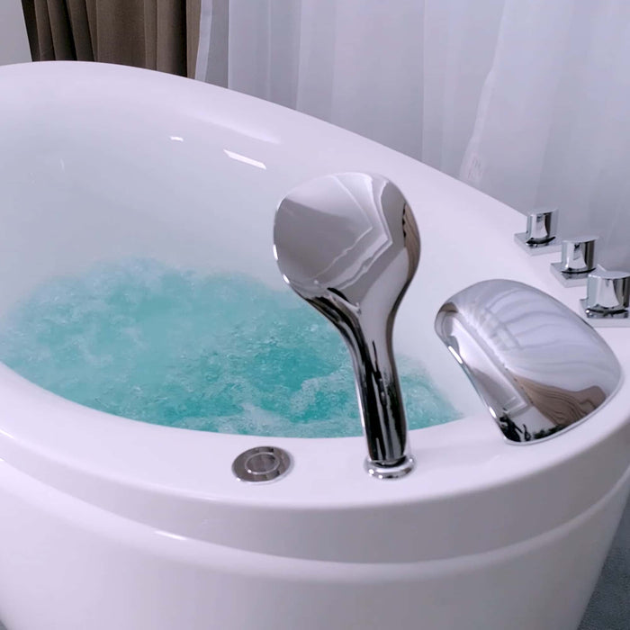 Empava 48" Freestanding Air Massage Japanese-Style Bathtub with Reversible Drain (EMPV-48JT011)