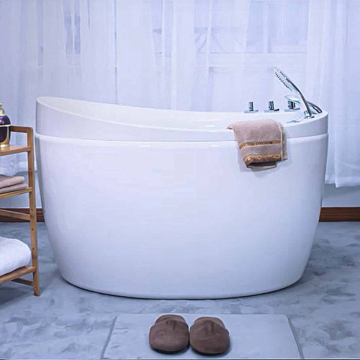 Empava 48" Freestanding Air Massage Japanese-Style Bathtub with Reversible Drain (EMPV-48JT011)