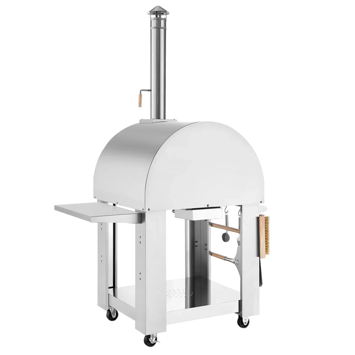 Empava Outdoor Wood Fired Pizza Oven with Side Table, EMPV-PG05