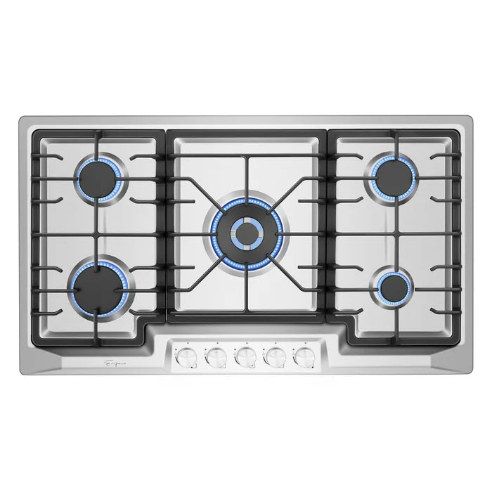 Empava 36" Stainless Steel Built-In Cooktop with 5 Gas Burners, EMPV-36GC23