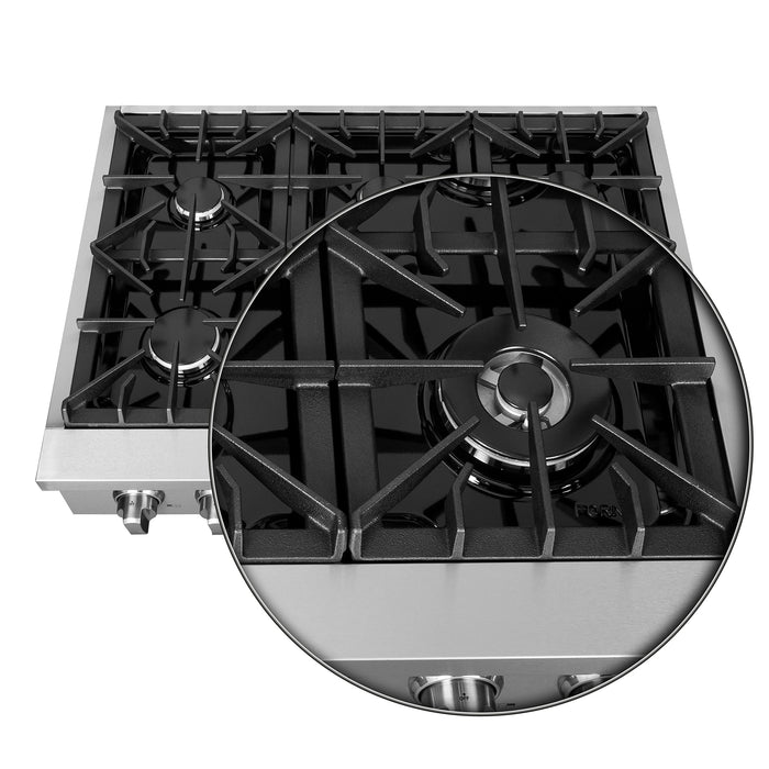 FORNO 36" Lseo Gas Cooktop With 6 Burners FCTGS5737-36