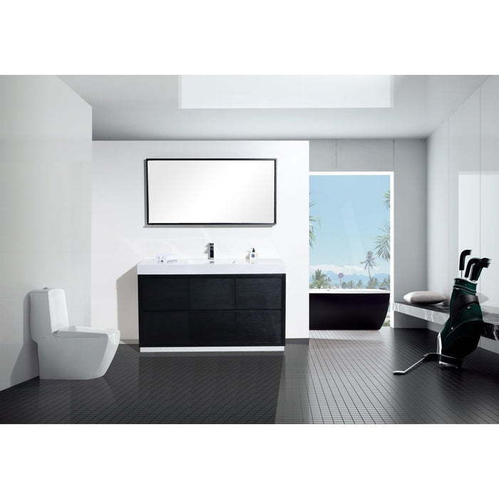 KubeBath Bliss 60" Free Standing Modern Bathroom Vanity