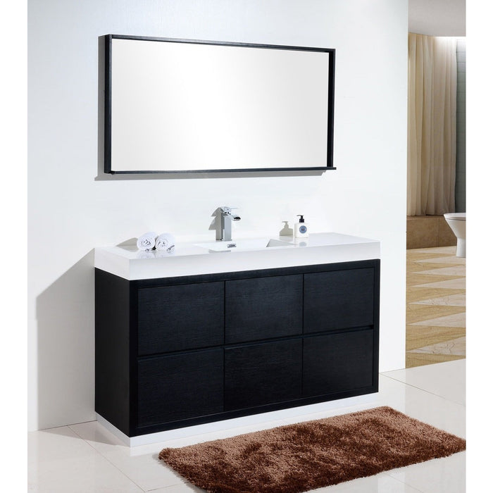 KubeBath Bliss 60" Free Standing Modern Bathroom Vanity