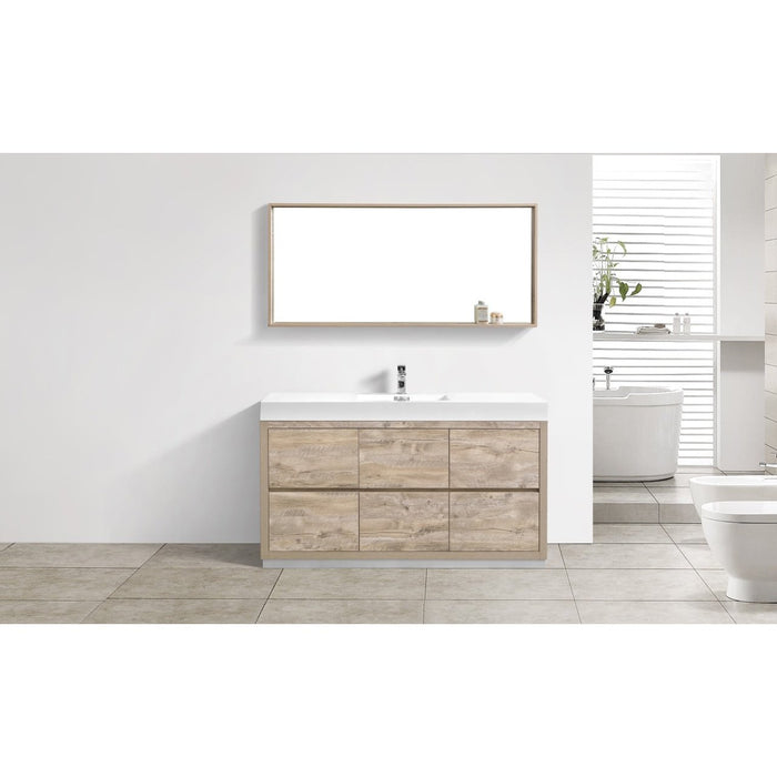 KubeBath Bliss 60" Free Standing Modern Bathroom Vanity