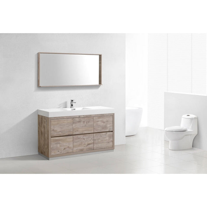 KubeBath Bliss 60" Free Standing Modern Bathroom Vanity