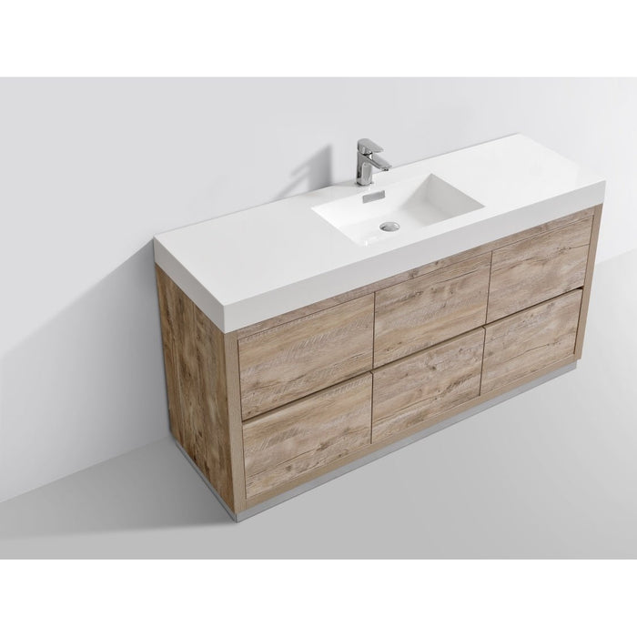 KubeBath Bliss 60" Free Standing Modern Bathroom Vanity