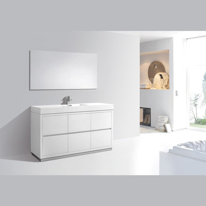 KubeBath Bliss 60" Free Standing Modern Bathroom Vanity