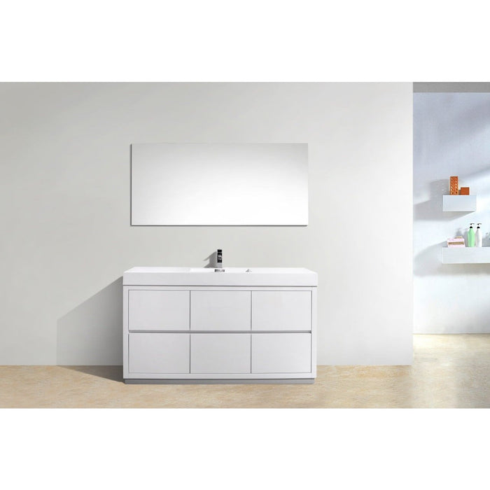 KubeBath Bliss 60" Free Standing Modern Bathroom Vanity