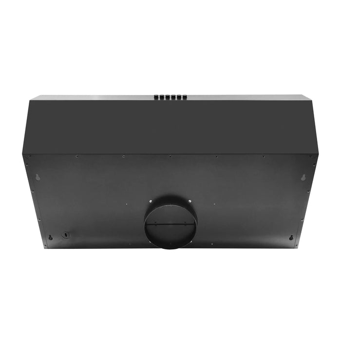 Forno Bari Espresso 30-Inch 400 CFM Under Cabinet Range Hood in Black FRHUC5255-30BLK