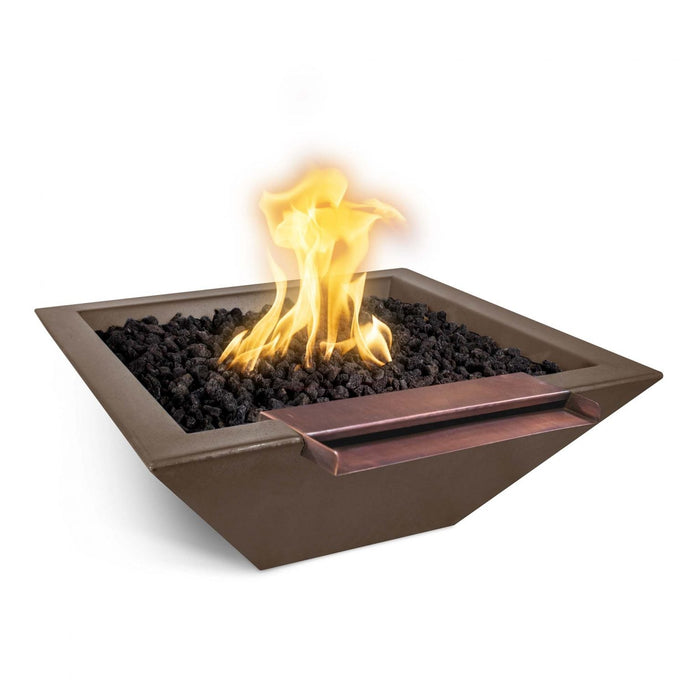 The Outdoor Plus Maya Fire & Water Bowl Wide Spill | GFRC Concrete