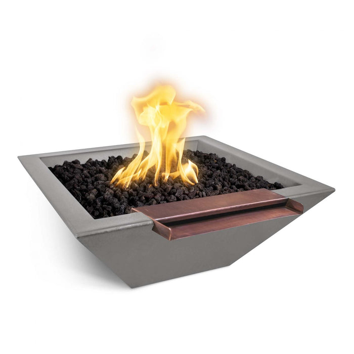 The Outdoor Plus Maya Fire & Water Bowl Wide Spill | GFRC Concrete