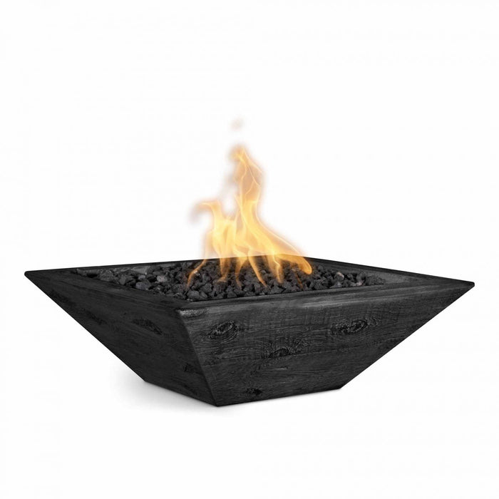 The Outdoor Plus Maya Fire Bowl | Wood Grain Concrete